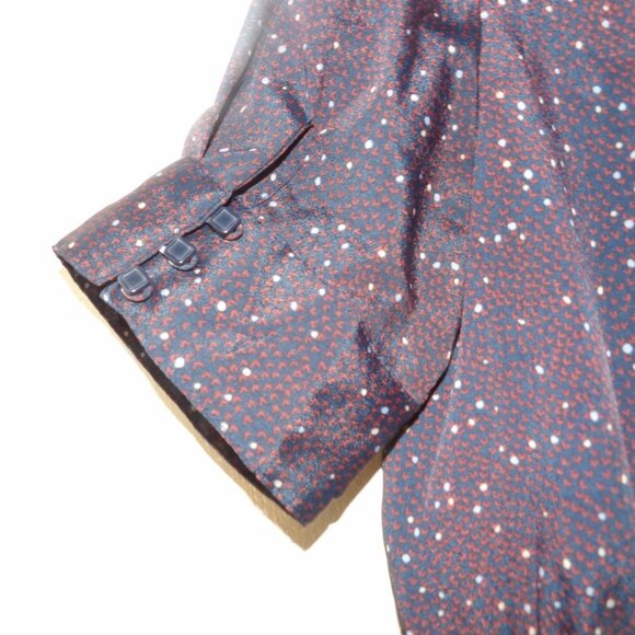 BCBGeneration Puff Sleeve Cut Out Midi Dress EUC Sz 6 - Picture 6 of 7